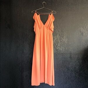Minkpink Long Peachy Pink Dress
